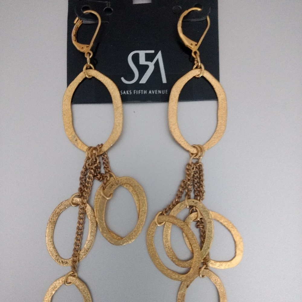 Gold earrings